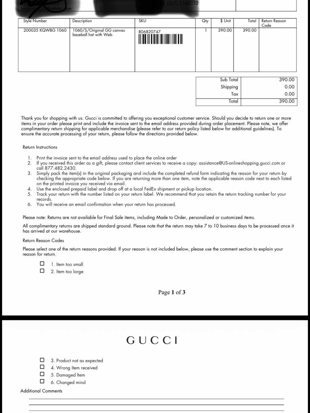 Authentic Gucci Black Hat with Red and Green Accents - Picture 11 of 11